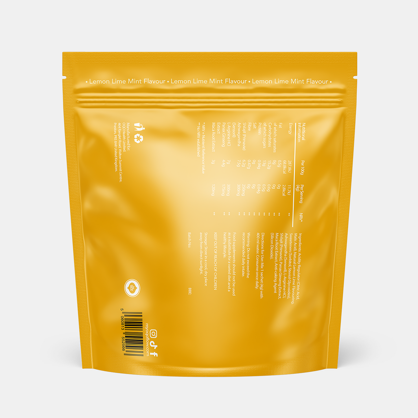 OQO Energy Blend – Lemon Lime Mint