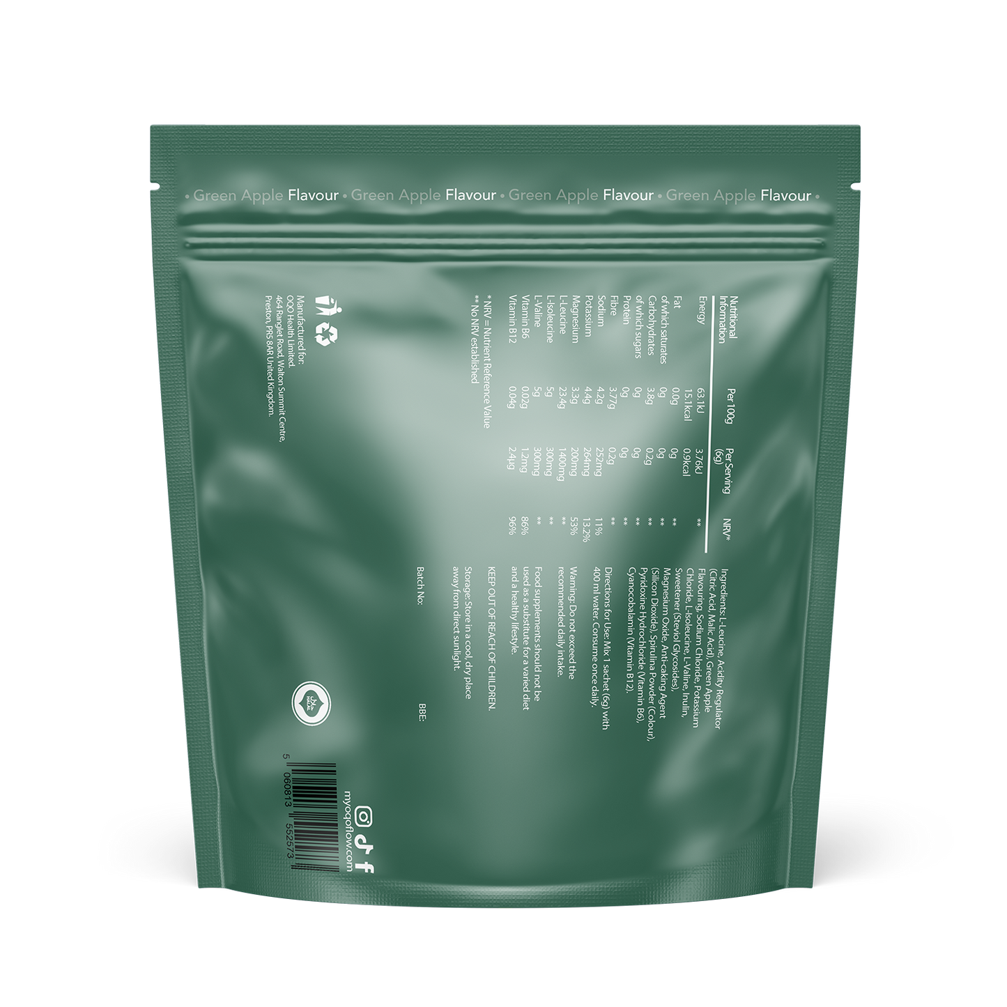 OQO Hydration Plus - Green Apple