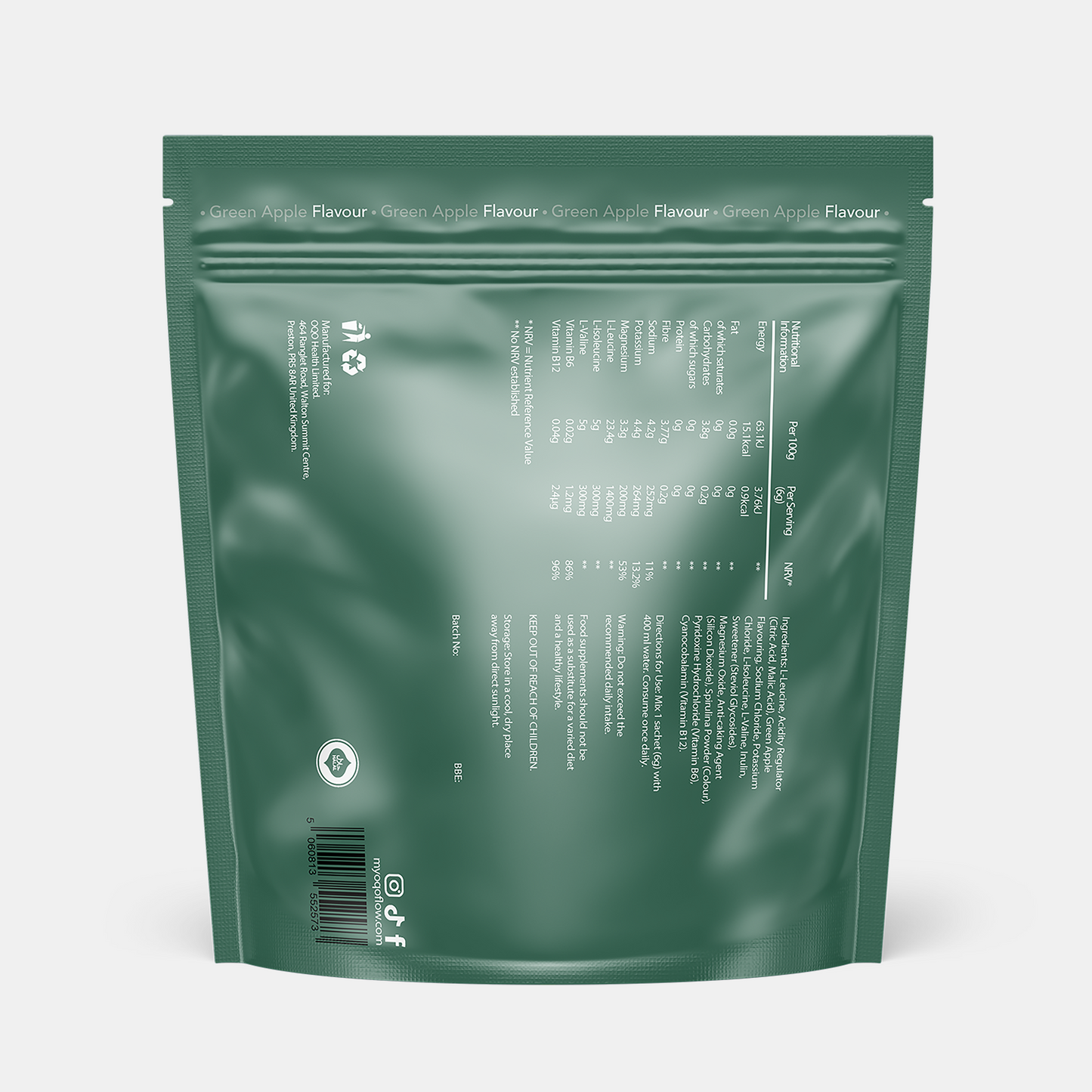 Hydration Plus Green Apple | Electrolyte Replenishment – OQO