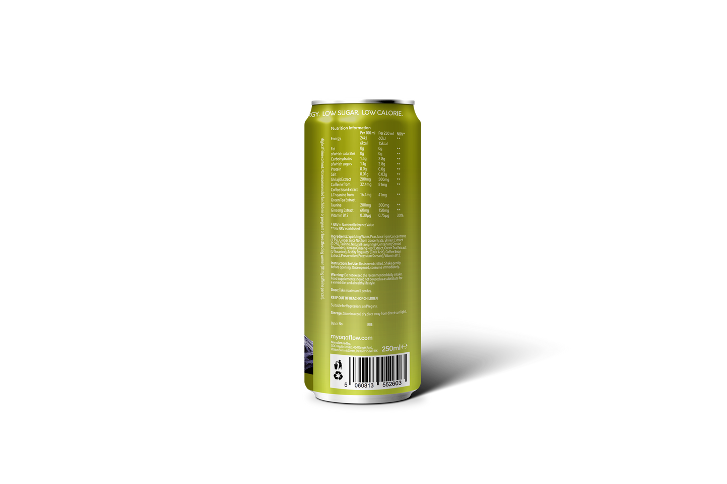 OQO Shilajit Energy Pear and Ginger