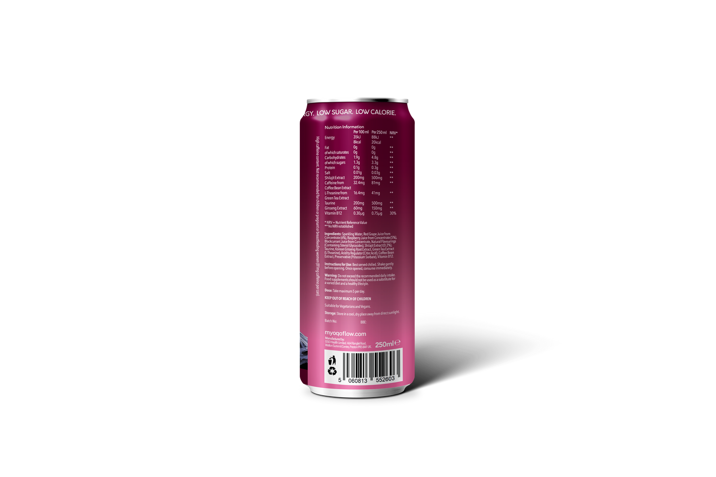 OQO Shilajit Energy Red Grape & Raspberry